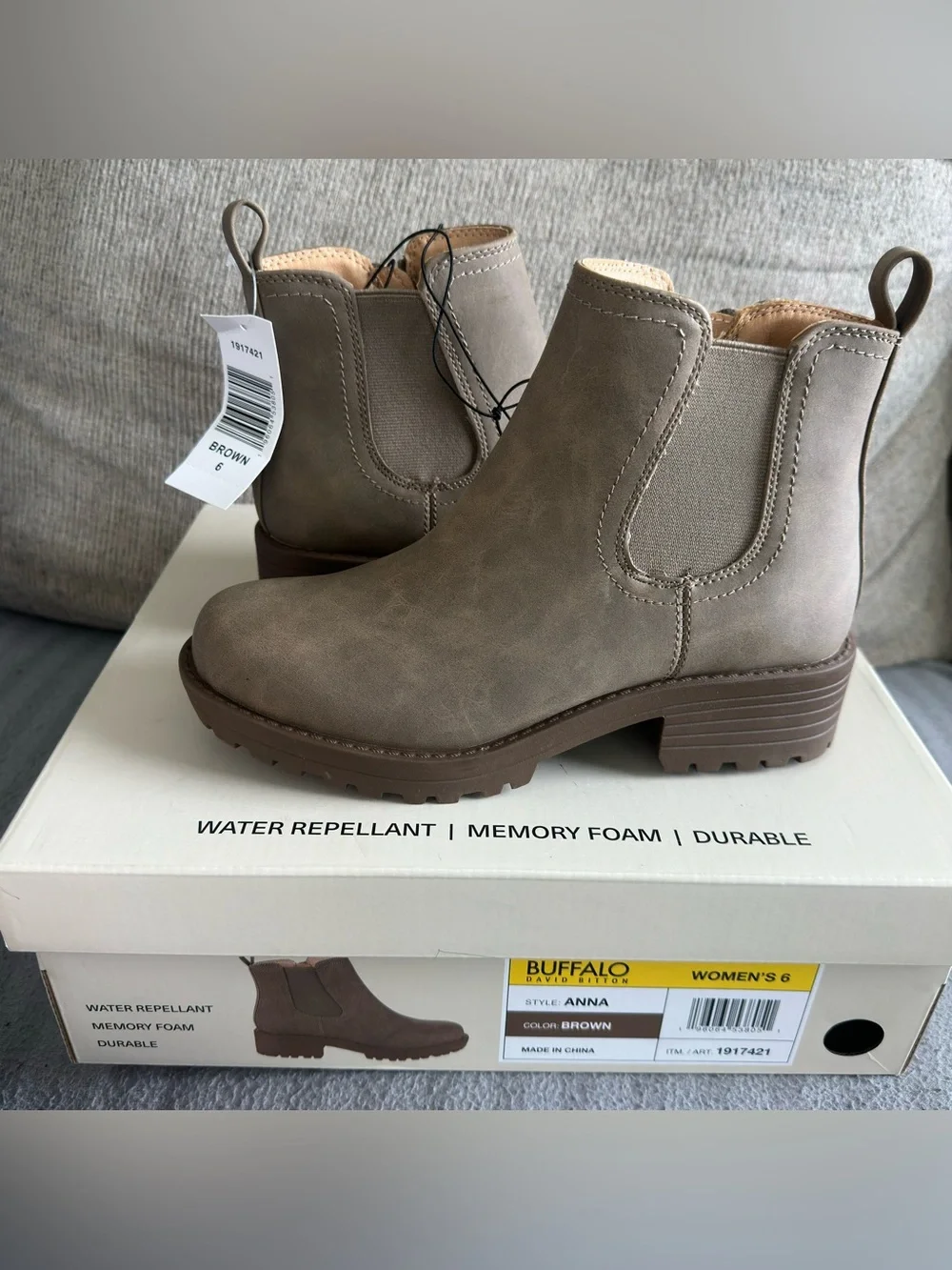 Buffalo David Bitton New Women's Chelsea Ankle Boots Brown Size 6